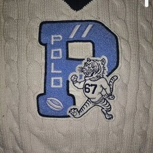 Polo Tiger "P" V neck Cardigan Boys L 14-16 Great Condition $50obo